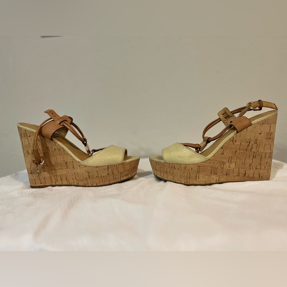 Coach Linden Wedge Sandal Size 8 M